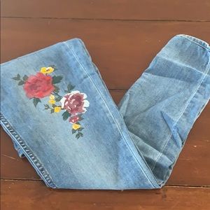 H&M Vintage Style Painted Jeans